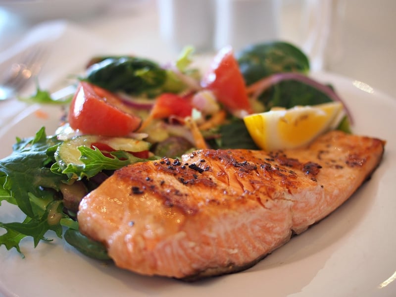 Baked Salmon with Roasted Vegetables